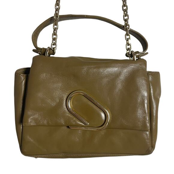 3.1 Phillip Lim Olive Alix Soft Leather Paperclip Chain Crossbody Bag - Picture 6 of 11